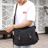 Men's Canvas Shoulder Bags Casual Men's Bags Messenger Bags Multifunctional Bags
