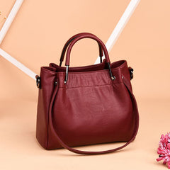 Bags Handbags Korean Fashion Women's Bags Soft Leather Retro Bucket Bag Handbag