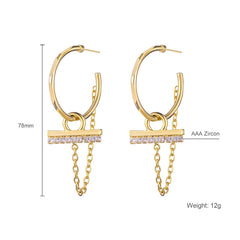 Fashion Trend Earrings Hot Alloy Circle Earrings Earrings