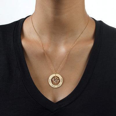 Personalize hart treee necklace ring necklace