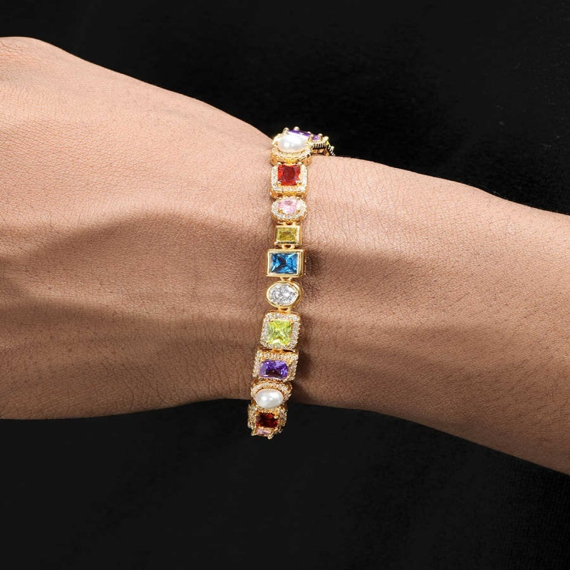 Colored Zircon Bracelets For Men And Women