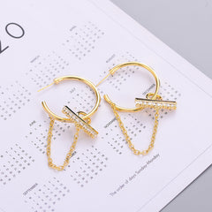 Fashion Trend Earrings Hot Alloy Circle Earrings Earrings