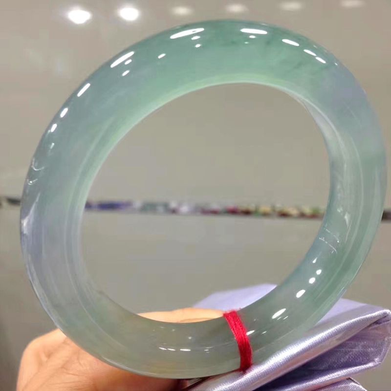 Women's Fashion Permeable Round Bar Jade Bracelets