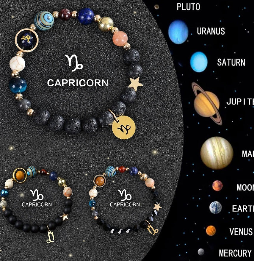 Twelve Zodiac Crystal Bracelets