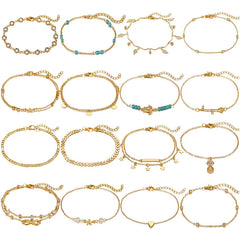 A Variety Of Combination Anklets
