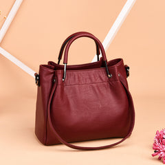 Bags Handbags Korean Fashion Women's Bags Soft Leather Retro Bucket Bag Handbag