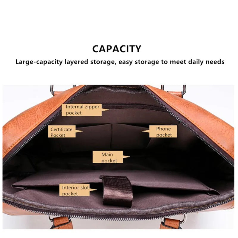 Prestivo-Men Briefcase Bag