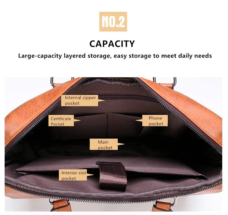 Prestivo-Men Briefcase Bag