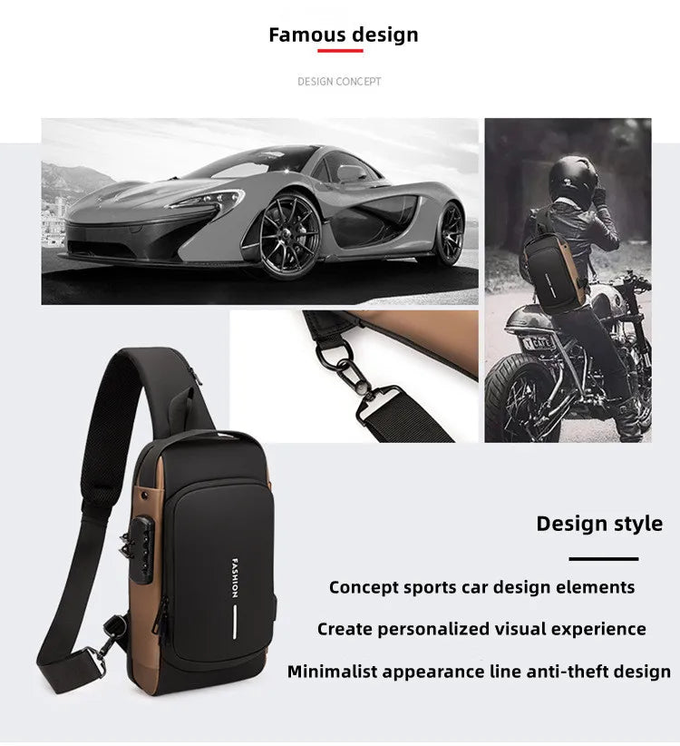 Urbanlock, shoulder bag for men