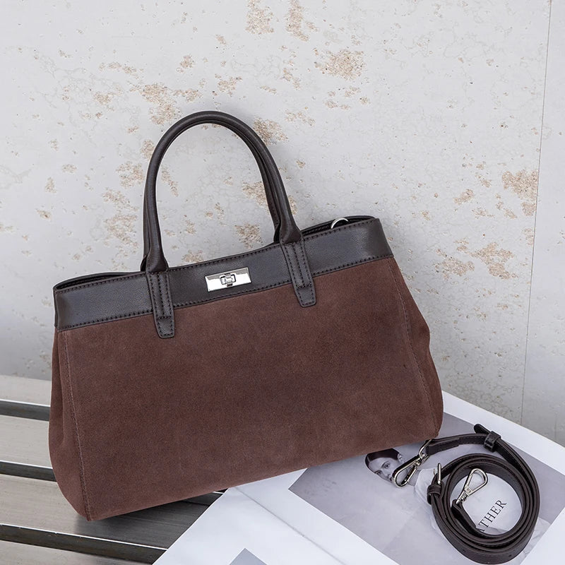Velora, Casual suede handbags for women,