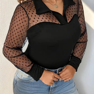 Blouse chic en mousseline à poids