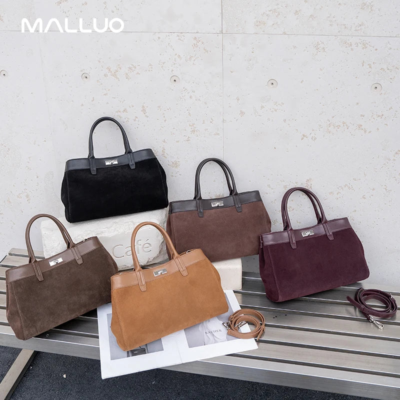 Velora, Casual suede handbags for women,
