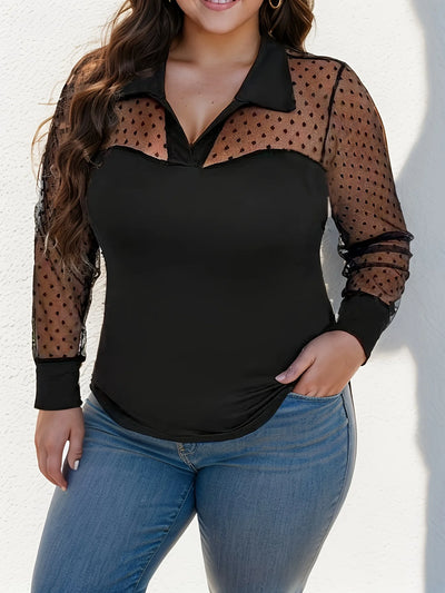Blouse chic en mousseline à poids