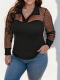 Blouse chic en mousseline à poids