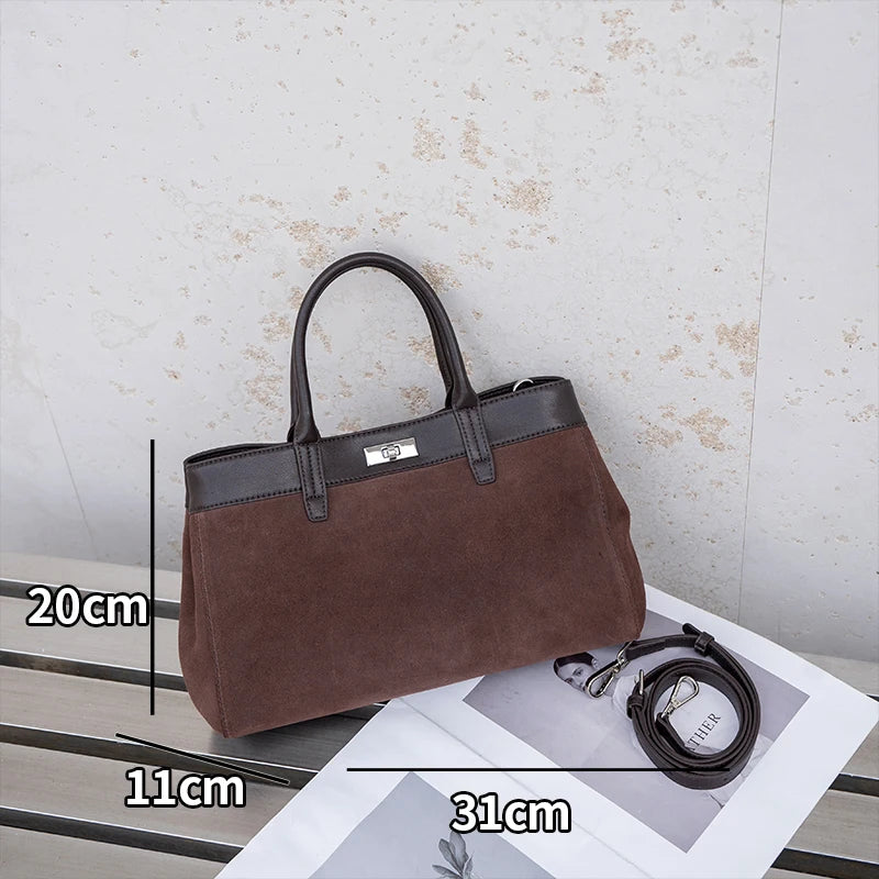 Velora, Casual suede handbags for women,