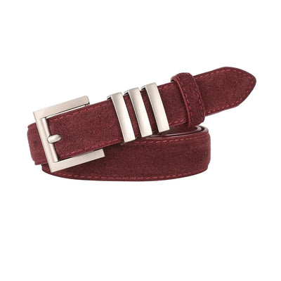 ABI-Ceinture élégante en daim pour femme
