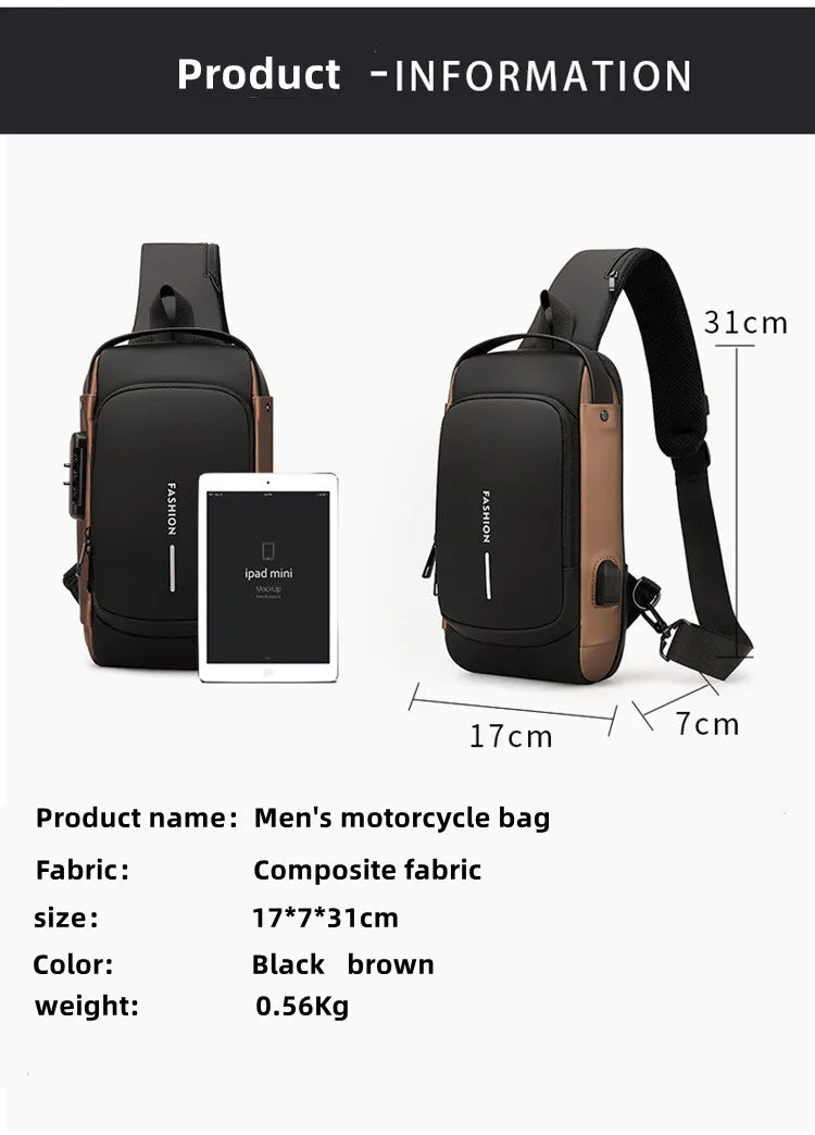 Urbanlock, shoulder bag for men