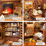 Aventure-Le Serre Livres 3D style Maison, Kit Bricolage