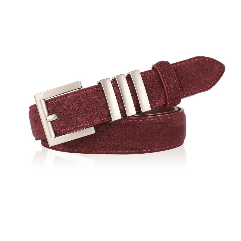 ABI-Ceinture élégante en daim pour femme