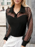 Blouse chic en mousseline à poids