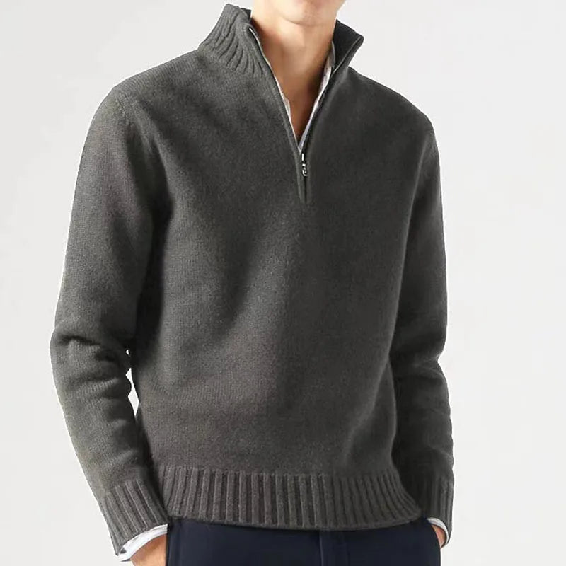 L'intemporel Pull 1/4 fermeture éclaire Homme
