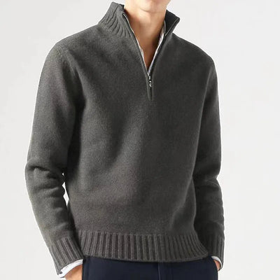 L'intemporel Pull 1/4 fermeture éclaire Homme
