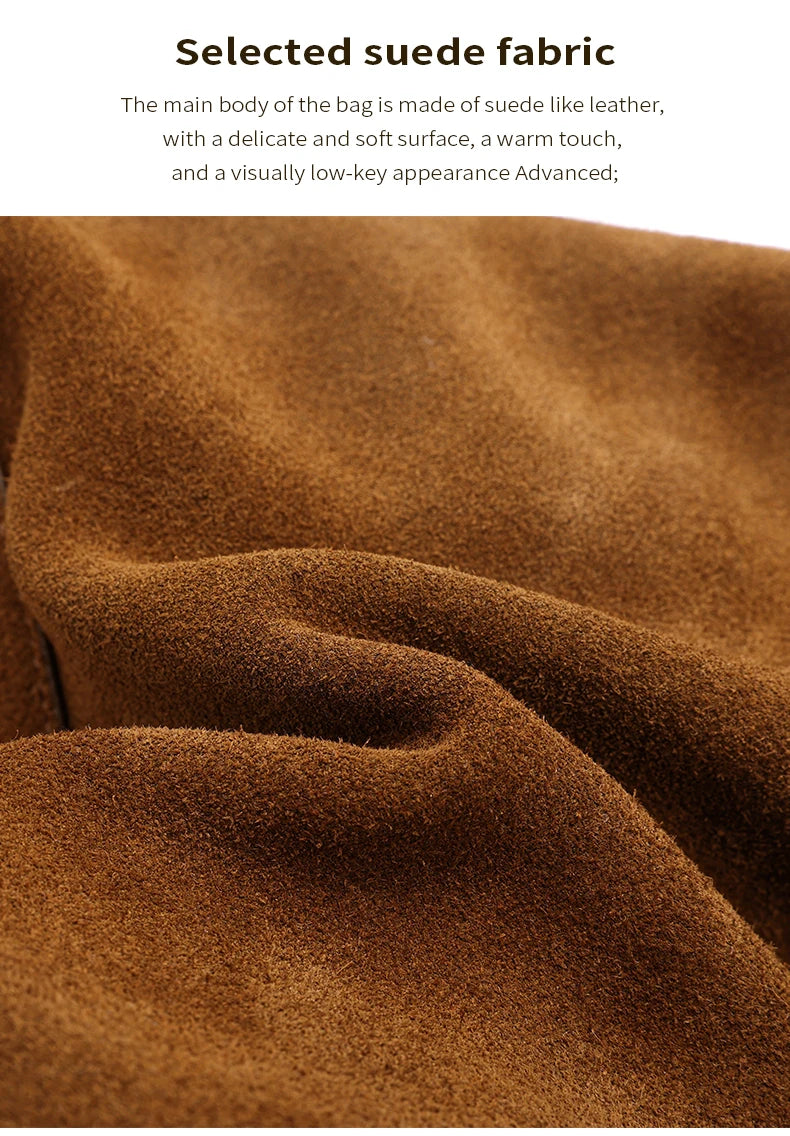 Velora, Casual suede handbags for women,