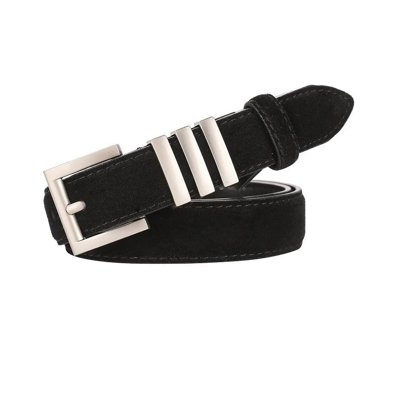 ABI-Ceinture élégante en daim pour femme