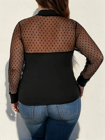 Blouse chic en mousseline à poids