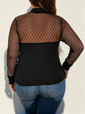 Blouse chic en mousseline à poids