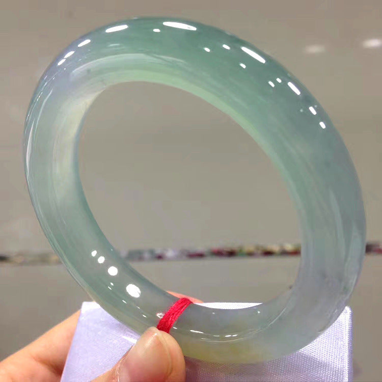 Women's Fashion Permeable Round Bar Jade Bracelets