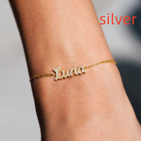 Customized Name Bracelets 925 Silver Name Bracelet