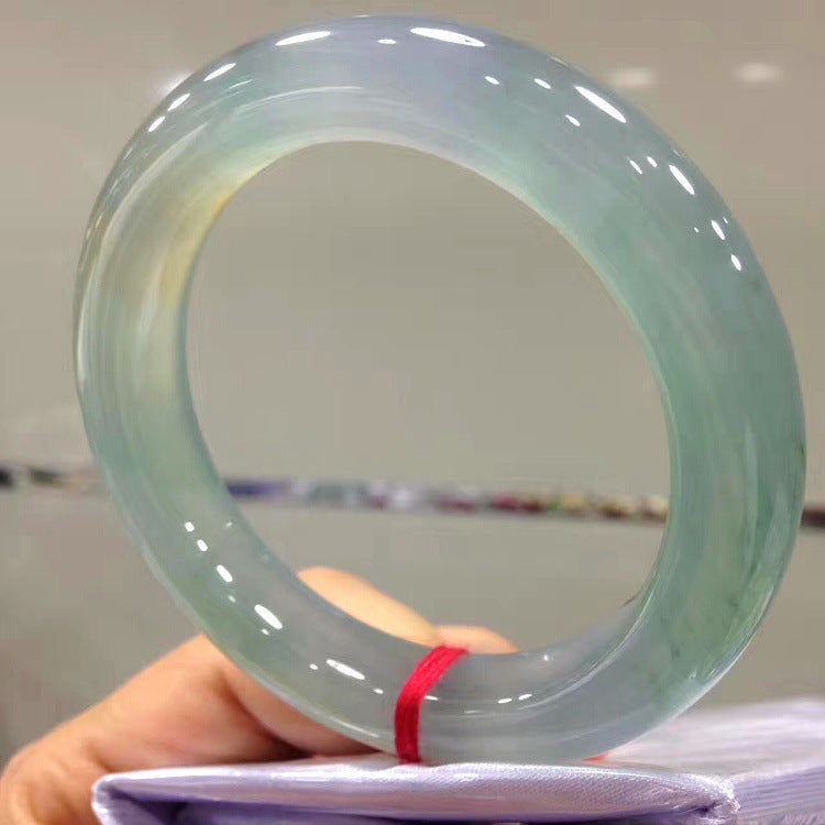 Women's Fashion Permeable Round Bar Jade Bracelets