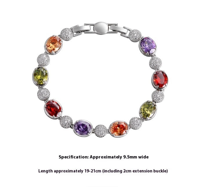 Colored Zircon Bracelets For Men And Women