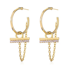 Fashion Trend Earrings Hot Alloy Circle Earrings Earrings