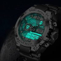 Montre LIGE numérique pour hommes  Style militaire