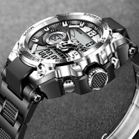 Montre LIGE numérique pour hommes  Style militaire