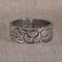 Lotus , Bague en Argent