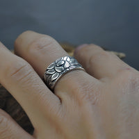 Lotus , Bague en Argent