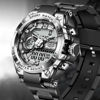 Montre LIGE numérique pour hommes  Style militaire