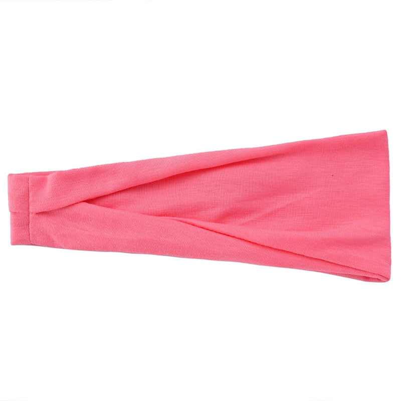 Bandeau mode Yoga, élastique, couleurs unies